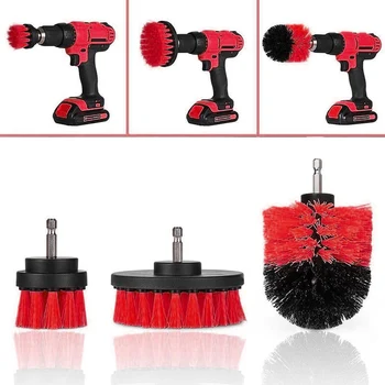 

Tiles Brush Showers Equipment 3pcs Set Bathroom Cleaning Kit Accessory Floors