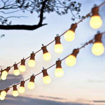 

Thrisdar 13M 20LED G50 Globe Festoon String Light Outdoor Waterproof LED Ball Fairy Light Wedding Party Christmas Garland