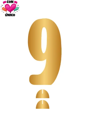 CONUNICO Happy Birthday Party Wedding Party Kids Party Table Decorations Party Supplies Shiny Golden EVA Foam Number 9,GD52705
