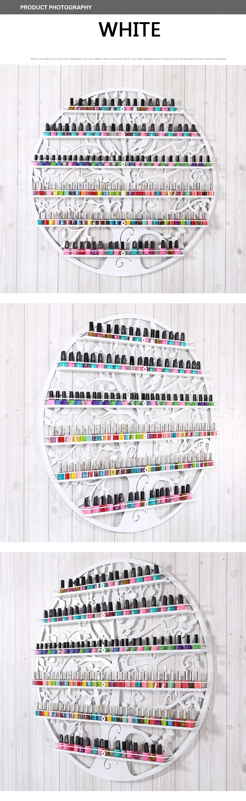 Nail polish shelf