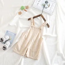 Лидер продаж года, летняя одежда детские штаны на подтяжках в Корейском стиле тонкие шорты хлопковые шорты на подтяжках для мальчиков и девочек открытые шорты