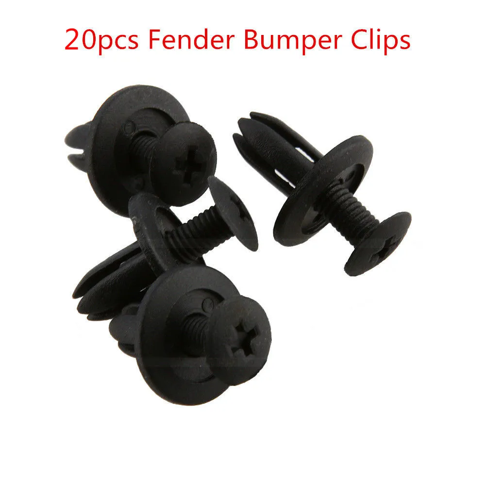 20 шт 6 мм черный Универсальный Автомобильный бампер крыло отверстие ...