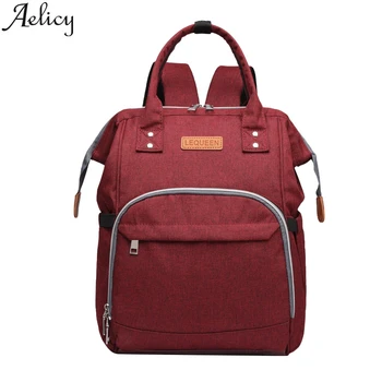 

Aelicy Women Nylon Backpack Casual Large Capacity Bags Waterproof Mummy Bag multi-function Backpacks Large Capacity Back pack