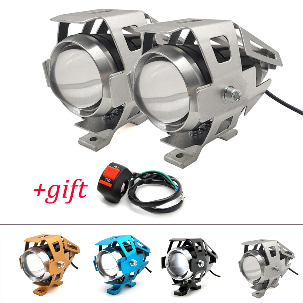

For Kawasaki ZX9R ZXR400 ZZR600 ZX10R ZX12R ZX6R ZX14R Motorcycle led light Headlight Auxiliary Lamp U5 Spotlight Moto light