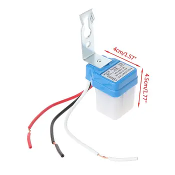 

AC DC 220V 10A Auto On Off Photocell Street Light Sensor Switch Photoswitch WXTC