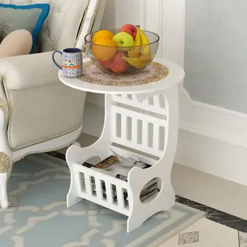 

Sofa small side table, bedroom small table, simple small round table, mini bedside table, small table in the living room