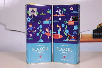 

Flaxseed oil, cold pressed cooking oil, 1.6L flax oil, edible for pregnant women and older and children, natural health