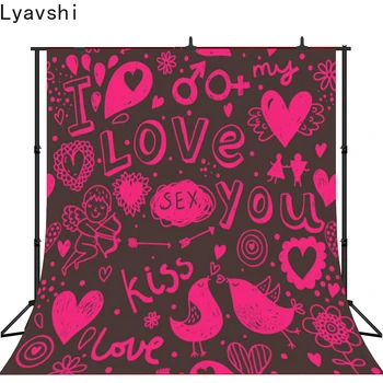 

Lyavshi Valentine's Day Wedding Photography Backdrop Customized newborn Kid Photo Background for studio home decoration