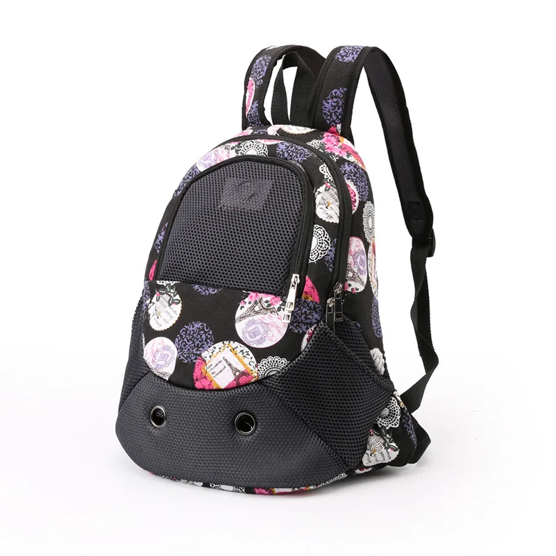 Floral pattern SandyFloyd транспортная сумка дышащая камуфляжная парусиновая сумка для домашних животных с двойным плечом сумка для переноски домашних животных рюкзак для домашних животных - Цвет: Floral pattern