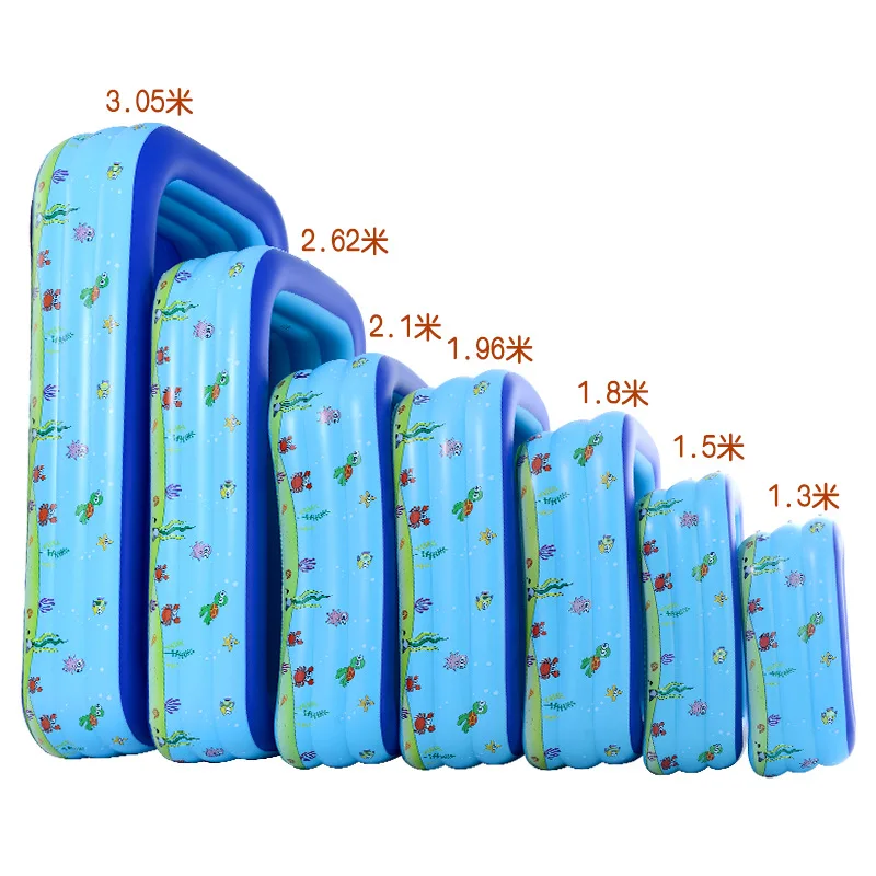

Thicken Inflatable Swimming Pool Adults Kids Pool Bathing Tub Outdoor Indoor Swimming Pool nflatable bathtub 130cm-305cm