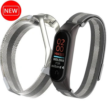 

OLLIVAN Metal Strap For Xiaomi Mi Band 4 Screwless Stainless Steel Bracelet Wristbands Replace Accessories For Mi Band 4 band3