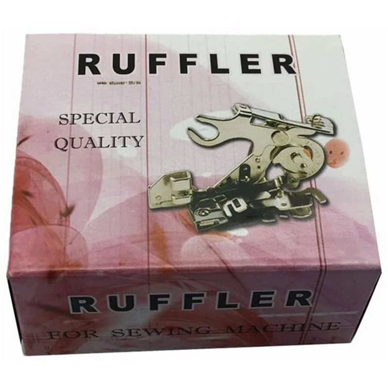 Ruffler Sewing Machine Presser Foot for Singer Juki Brother Low Shank Sewing Machine