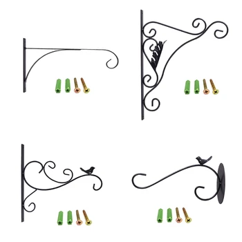 

Nordic Style Wall Mounted Hanging Flower Pot Support Plant Bracket Hook Hanger Holder Balcony Garden Decoration