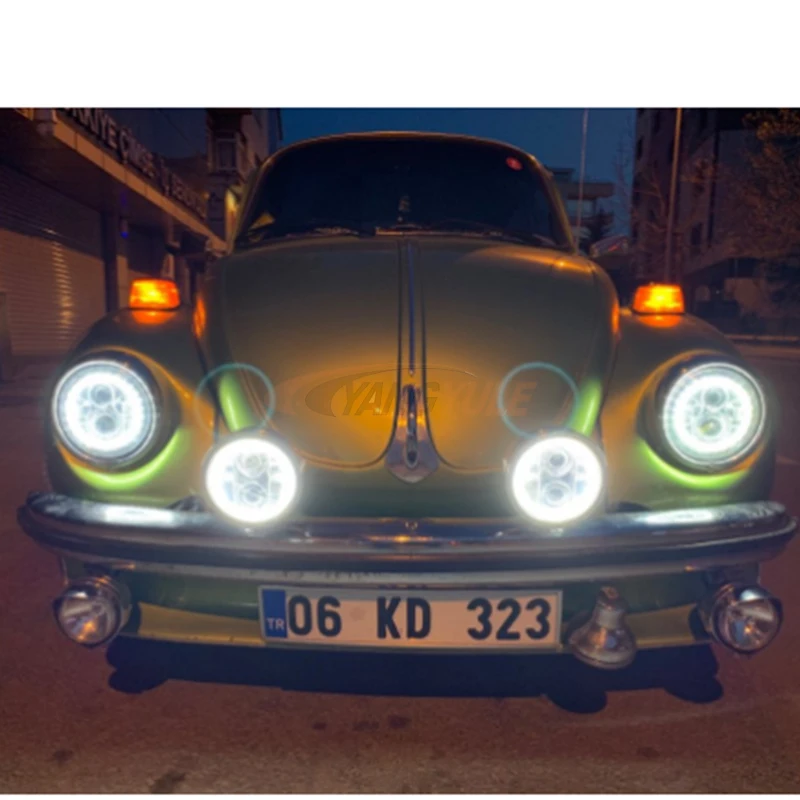 2X5,75 дюймовое железо 883 Dyna налобный фонарь 5 3/" светодиодный фары DRL Для ракета «Триумф» iii 3 скоростной Трипл& уличный тройной 5,75" лампа