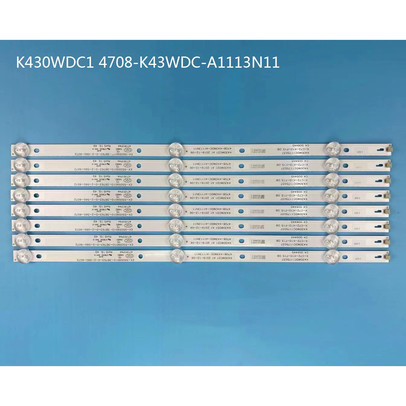 Retroiluminação Led Tira K430wdc1_a3 4708-k430wdc-a3113n11 para Philips 43 tv 43dl4012n 62 Le43e6850 43pfs4012 12 43pff3012 t3
