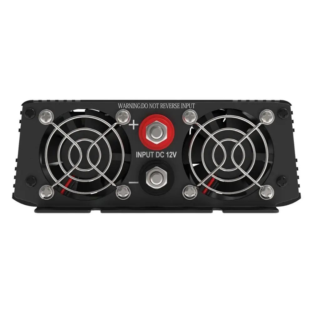 EDECOA DC 12V к переменному току 220V 1000 Вт пиковый 2000 Вт Чистая Синусоидальная волна инвертирующий усилитель мощности с пультом дистанционного управления и USB 5V 2.1A