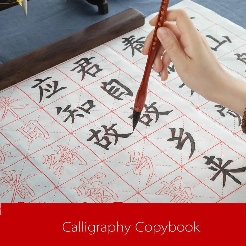 Chinese Medium Regular Script Calligraphy CopyBook Ouyang Xun Yan Zhenqing Character Basic Stroke of Practice for Beginners