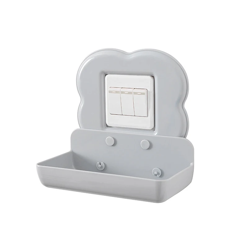 

DINIWELL Wall Mounted Organizer Storage Box Remote Control Air Conditioner Storage Case Mobile Phone Plug Holder Stand Container