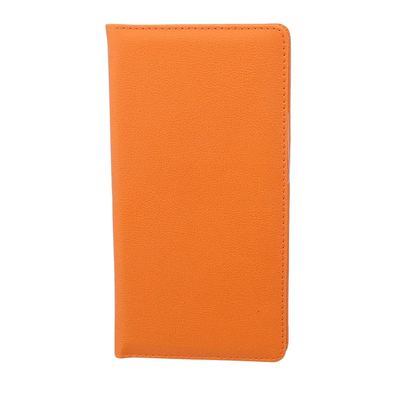 orange Однотонный чехол для паспорта из искусственной кожи, чехол для паспорта - Цвет: orange