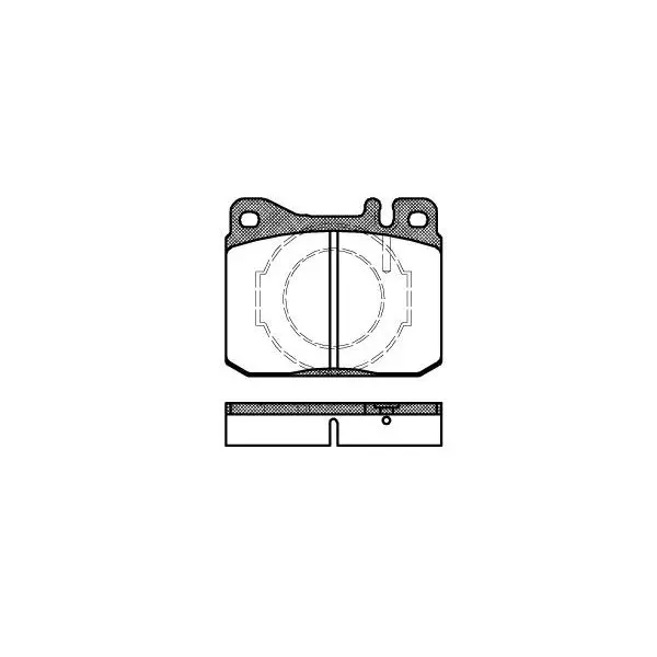 Колодки дисковые п.\ MB W123 2.0-3.0D/TD 79-85/W126 all, VW LT 3