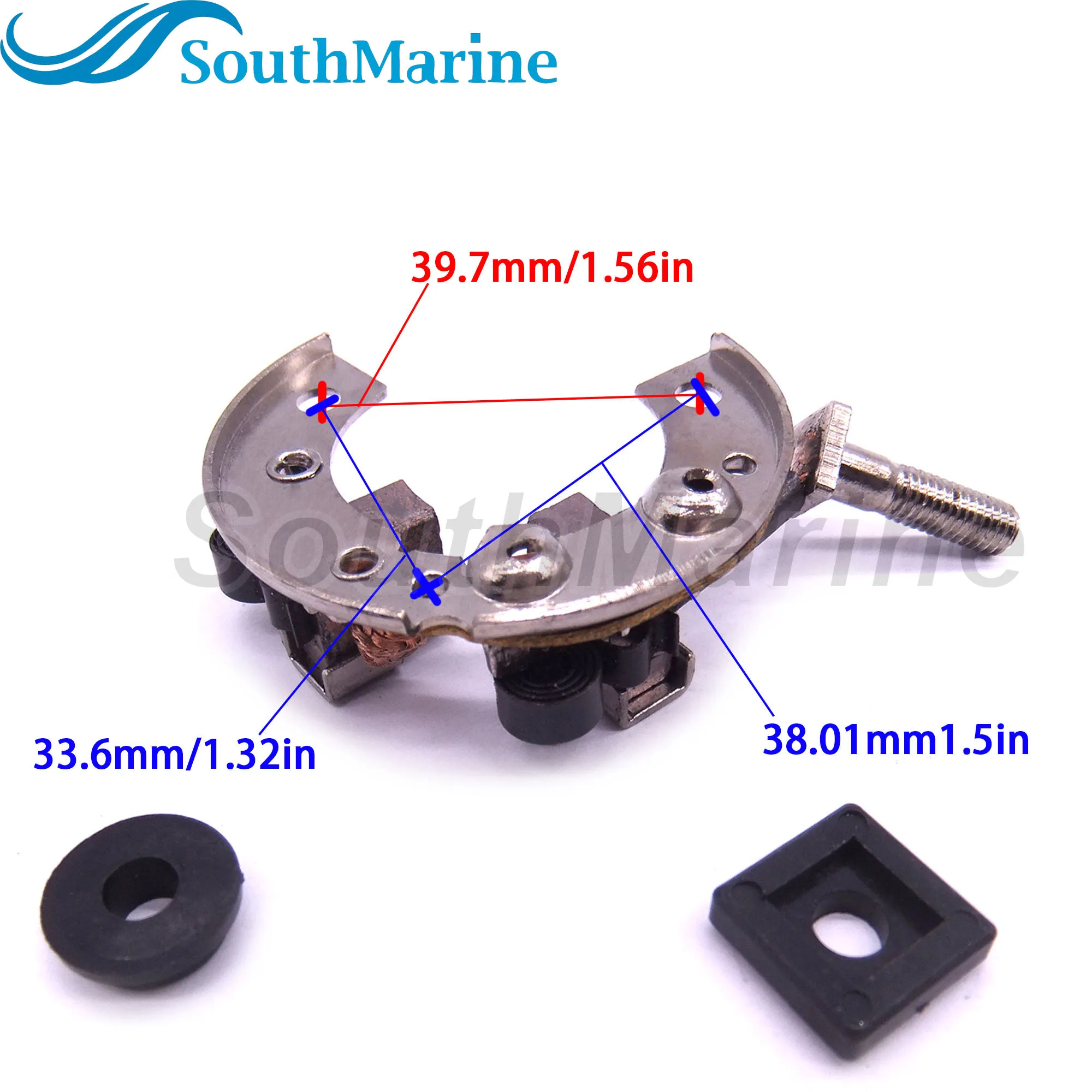 Boat Motor 689-81840-11 Brush Holder for Yamaha Outboard Engine Starter Motor 6HP 8HP 9.9HP 25HP 30HP 40HP 50HP 60HP 70HP, Sierr