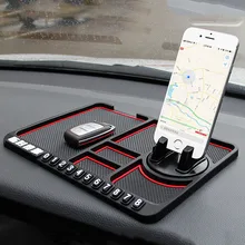 Alfombrilla antideslizante de silicona para coche, soporte para teléfono, antideslizante