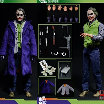 

1/6 Doll Model Heath Ledger Clown Cloth 12-inch Movable Hand-made Model Doll Gift Collectible In Stock