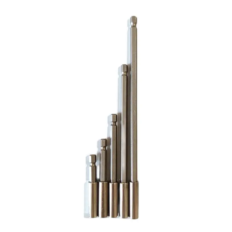 60/100/150/200mm 1/4"Hex Rod Shank Long Handle Screwdriver Tip Holder Extension Bit Set Extensions Quick Change Hand Tool Socket — view 6