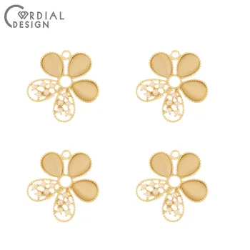 

Cordial Design 50Pcs 23*25MM Jewelry Accessories/Pendant/DIY Making/Flower Shape/Connectors/Hand Made/Charms/Earring Findings