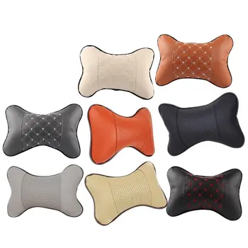 

Memory Foam Chair Armrest Pad Comfy Car Breathable Seat Headrest Bone Pillow Neck Protection Red Line Seat