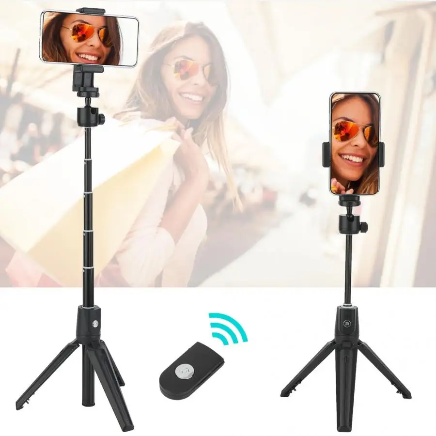 Monopod 2 In 1 Selfie Stick Tripod Stand with Remote Control for Android for IOS Mobile Phone Perche Selfie Stick Tripod