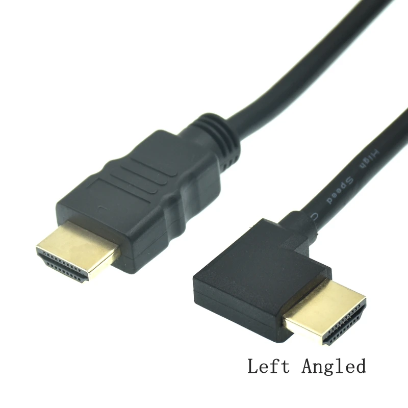 HD-A Male to Angled 90 Degree Male HD Extension Cable - 15cm to 1.5m, HDTV-compatible, 1.4v Description Image.This Product Can Be Found With The Tag Names Cheap Computer Cables Connectors, Computer Cables Connectors, Computer Office, High Quality Computer Office