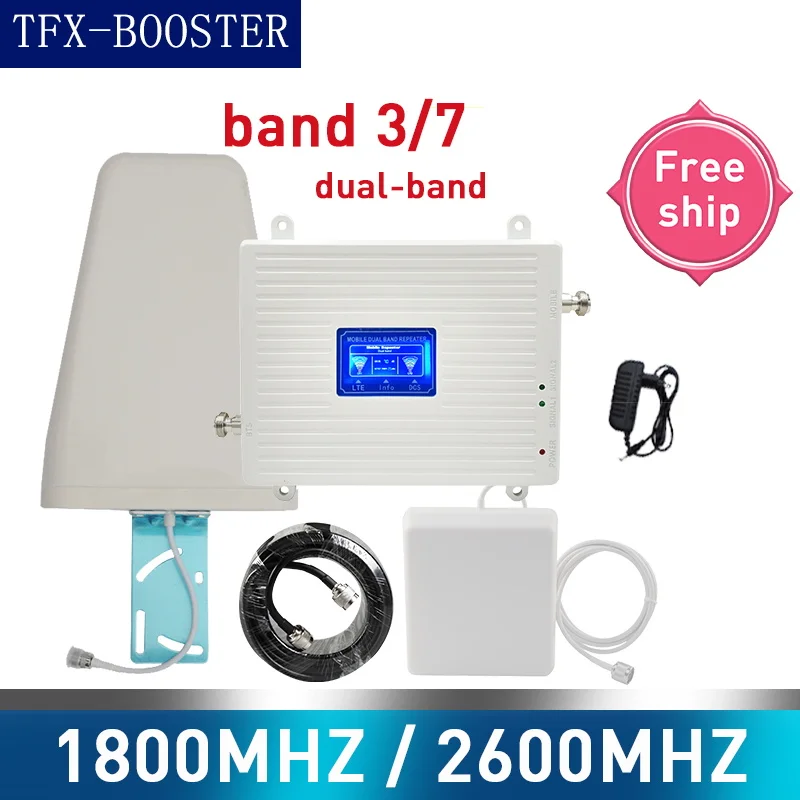 Ретранслятор Wi Fi TFX-BOOSTER 4g 1800 2600 МГц gsm двухполосный усилитель сигнала DCS LTE 2G 3G 4 Гб |