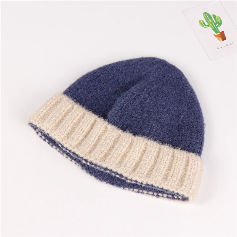 Beanie hat Baby зимняя шапка для девочки шапка, шапки-бини для малышей Детские шляпы вязаная шапка для мальчиков и девочек, Повседневное однотонные Цвет в армейском стиле