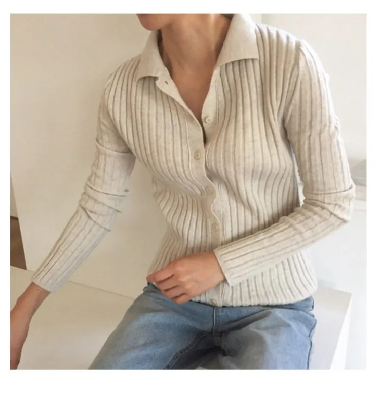 Limited Time-limited Wool Poncho Women Sweater Single-breasted Lapel Knit Cardigan Long-sleeved Buttoned Vintage Cardigans