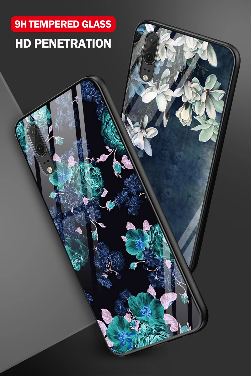 Противоударный жесткий чехол для huawei Enjoy 9s из закаленного стекла Mate20 Lite Pro Nova 2 3i 4 P Smart+ P20 P30 Honor Play TPU Shell