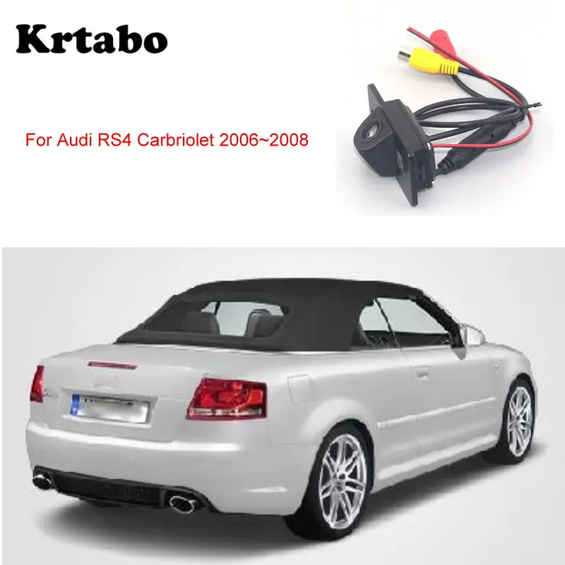 Krtabo Автомобильная камера заднего вида для Audi RS4 Carbriolet 2006~ 2008 автомобиля ночного видения камера заднего вида, CCD Водонепроницаемая hd-камера