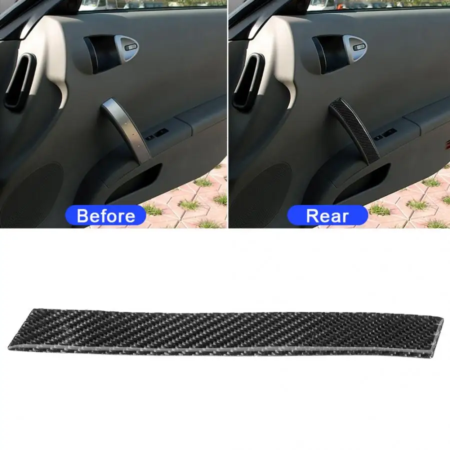 Углеродное волокно пассажирская Боковая дверь Copilot ручка панель отделка