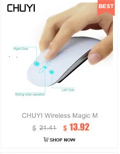 CHUYI мышь Bluetooth 5,0+ 3,0+ Беспроводная USB 2,4 Slim Mause эргономичная офисная компьютерная ультра-тонкая мышь для ноутбука Mac PC