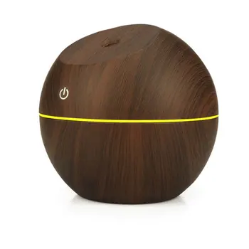 

2020 Creative Air Purifier Ultrasonic Aroma Diffuser Air Humidifier Wood Grain Colorful Light Essential Oil Purifier for Home