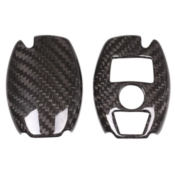 

Car-Styling Auto Real Carbon Fiber Key Cover Trim Shell Case Fit For Mercedes Benz Accessories Classic Style