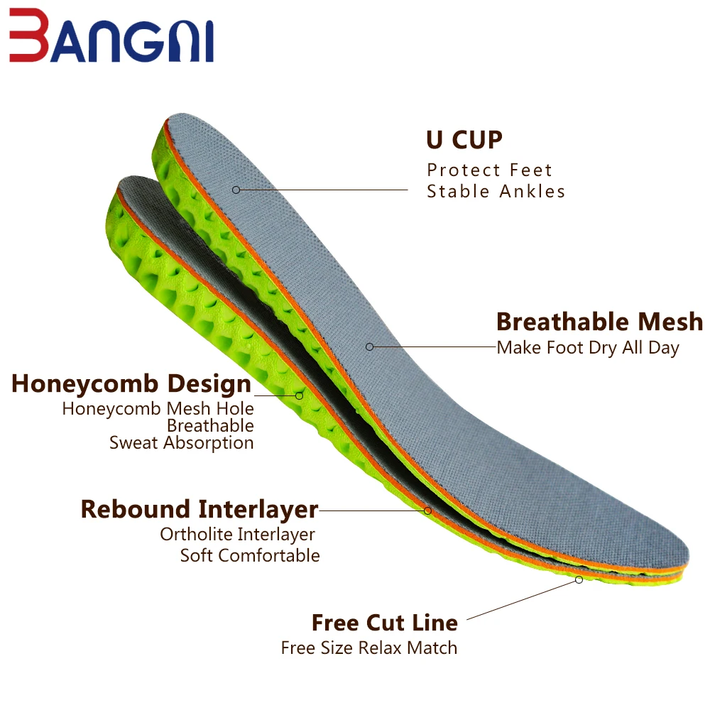 3ANGNI EVA, увеличивающая рост стелька, увеличивающая рост, невидимая подошва для поддержки свода стопы, сотовая пятка, увеличивающая рост