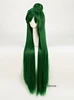 Sailor Moon Sailor Pluto Meiou Setsuna Cosplay Wigs Long Green With Detachable Bun Heat Resistant Synthetic Hair Wig + Wig Cap ► Photo 2/5