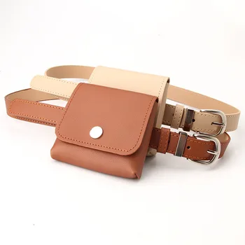 

Women Waist Bag Belt Removable Multifunction Retro Packet Phone Bag Envelope Bag Female Waistband Pants Accessories