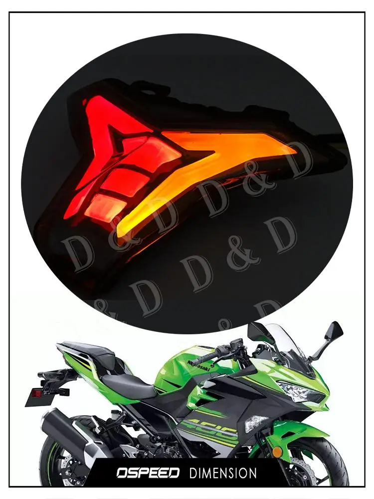 Задний фонарь для мотоцикла Kawasaki Z1000 Ninja 400 Z400 ZX6R ZX10R ZX10RR 2014 2020 светодиодный со