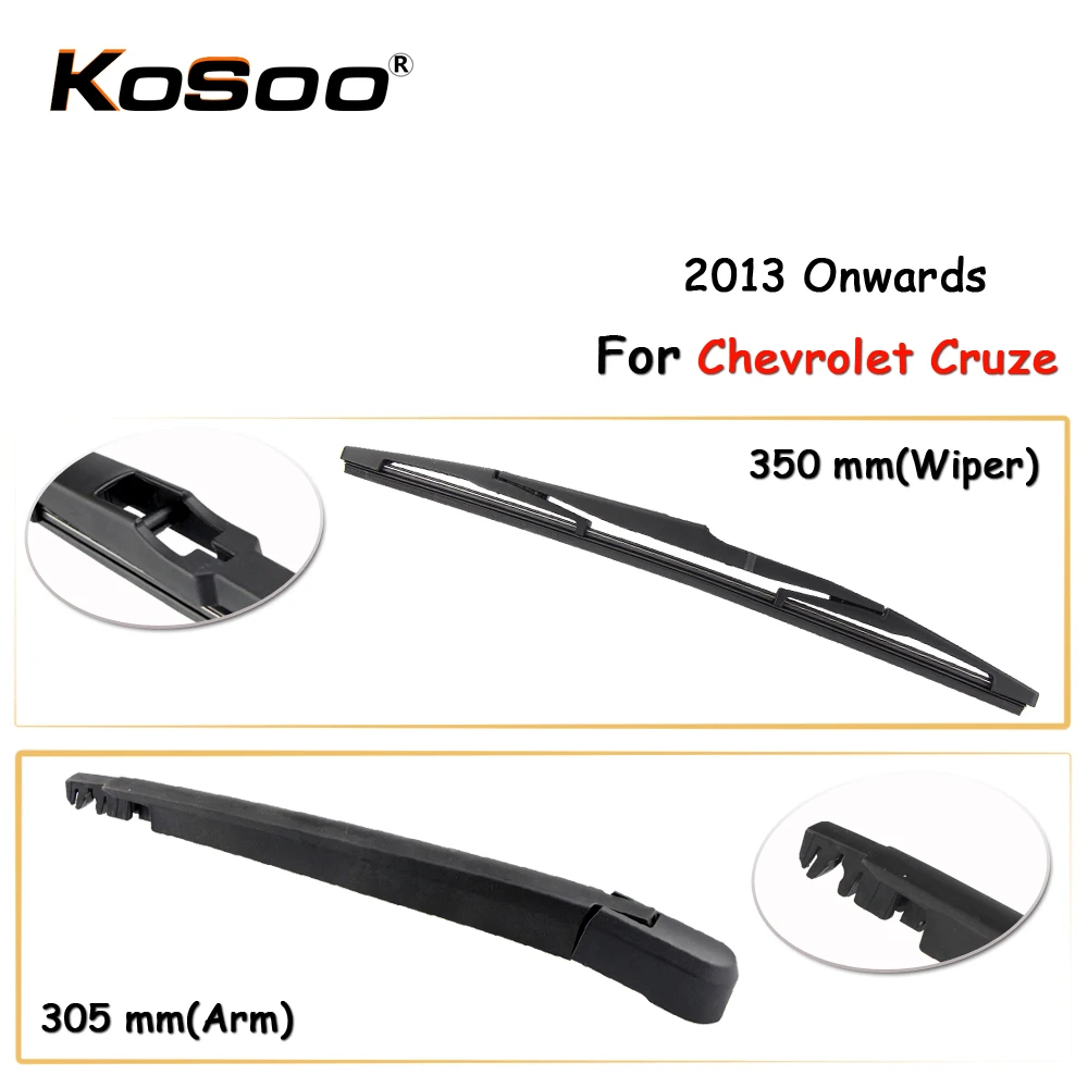 Kosoo Auto Rear Car Wiper Blade For Chevrolet Cruze,350mm 2013 Onwards Rear Window Windshield