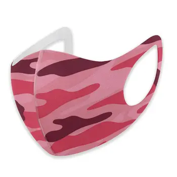 

Red Geometric Camouflage print The stylish windproof and dustproof mask can clean the dustproof external shielding cloth.