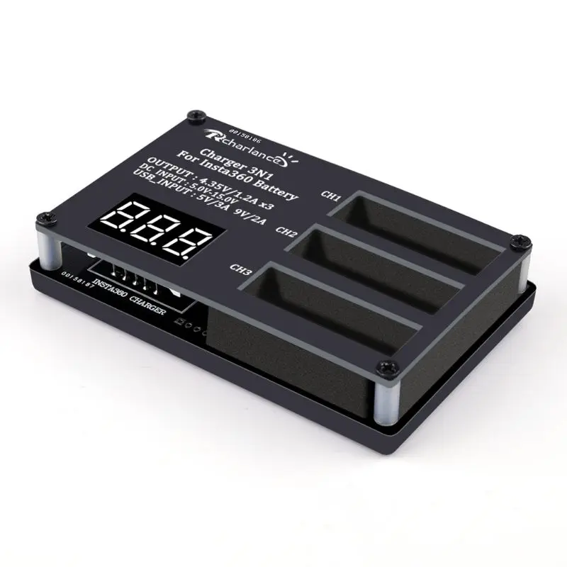 3 в 1 микро USB зарядное устройство втулка для быстрой зарядки power bank 12 В 3 А EU/US Plug power Adapter для Insta360 ONE X battery LX9A - Цвет: A