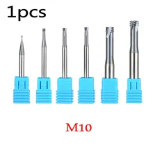 1 шт. Карбид резьбонарезной станок спиральный бит резак с покрытием ЧПУ фрезерные метрические M1-M12 инструменты