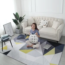 Ковер скандинавский ins спальня с милыми прикроватными одеялами и гостиной с чайным столиком одеяла и матрасы